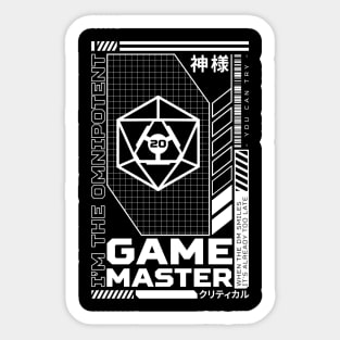 RPG Cyberpunk - Omnipotent Game Master Sticker